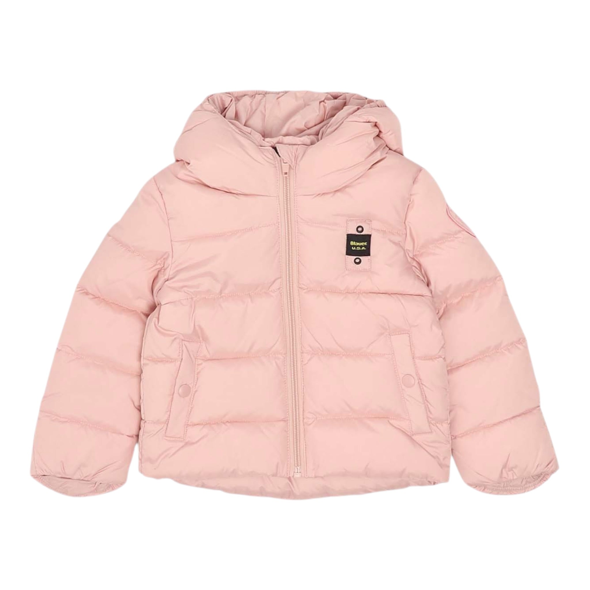 Blauer Giubbino tinta unita con Zip E Cappuccio Rosa per Neonata 24WBBXC02549 RISA BLAUER 