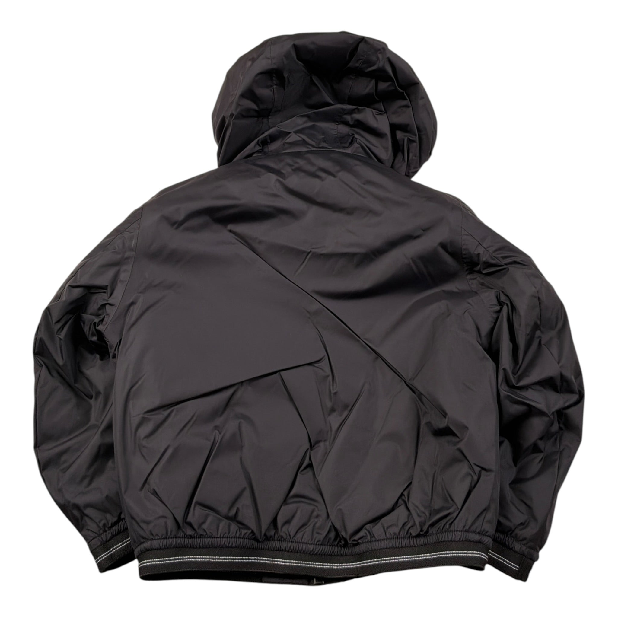 Blauer Giubbino tinta unita con Cappuccio Nero per Neonato 24WBBXC02551 NERO BLAUER 
