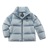 Blauer Giubbino tinta unita con Zip E Cappuccio Azzurro per Neonato 24WBLGC03521 AZZURRO BLAUER 