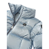 Blauer Giubbino tinta unita con Zip E Cappuccio Azzurro per Neonato 24WBLGC03521 AZZURRO BLAUER 