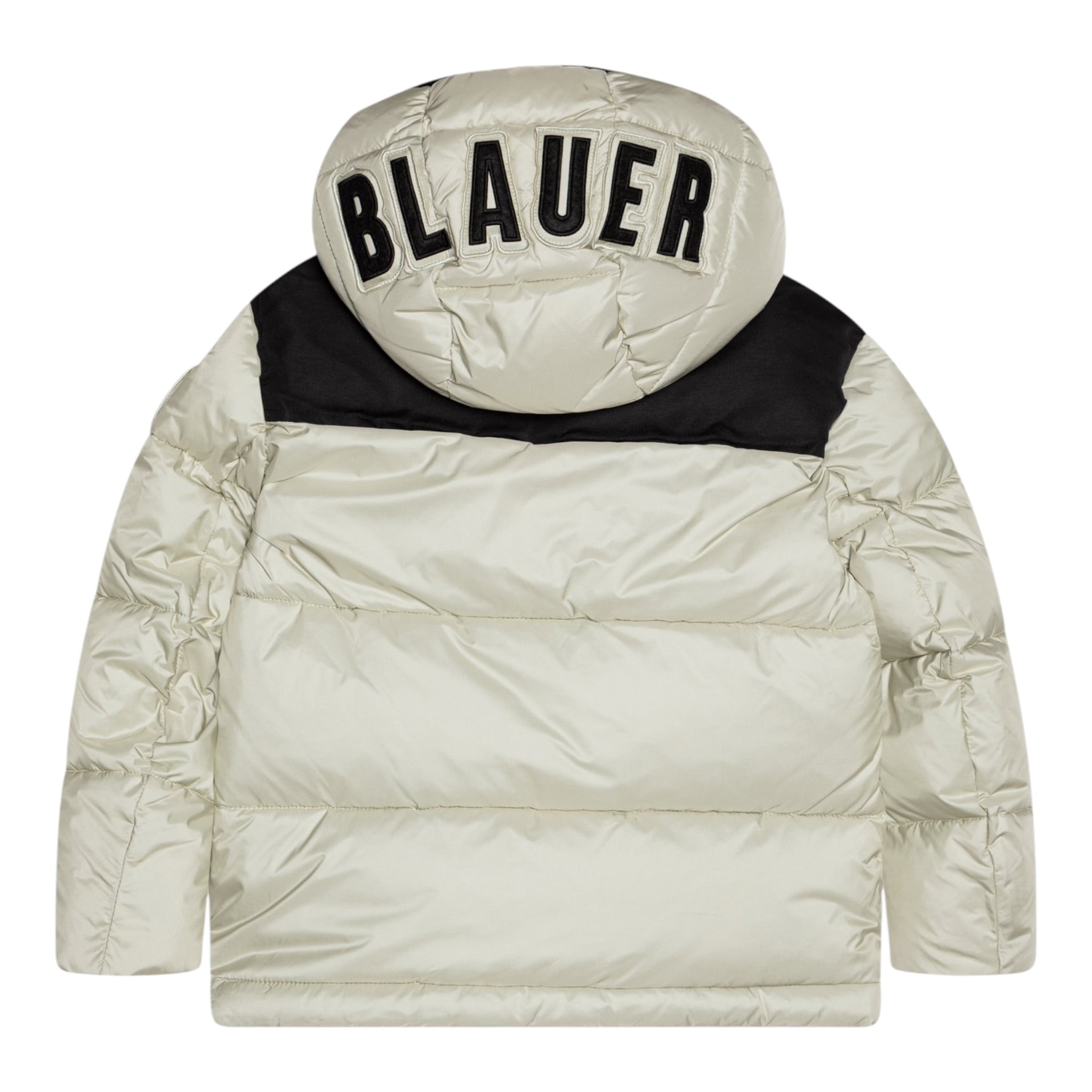 Blauer Giubbino tinta unita con Zip E Cappuccio Beige per Neonato 24WBLKC02573 BEIGE BLAUER 