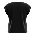 Blauer T-Shirt tinta unita con Applicazioni Nero per Bambina 25SBLGH02492 NERO BLAUER 