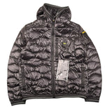 Blauer Giubbino tinta unita con Zip E Cappuccio Nero per Bambino 25SBLKC03416 NERO BLAUER 