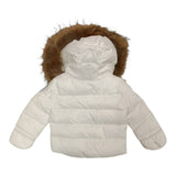 Blauer Giubbino tinta unita con Zip E Cappuccio Bianco per Neonato 25WBBXC02450X BIANCO BLAUER 