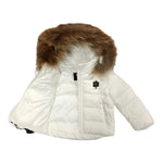 Blauer Giubbino tinta unita con Zip E Cappuccio Bianco per Neonato 25WBBXC02450X BIANCO BLAUER 