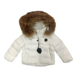 Blauer Giubbino tinta unita con Zip E Cappuccio Bianco per Neonato 25WBBXC02450X BIANCO BLAUER 