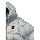 Blauer Giubbino tinta unita con Cappuccio E Zip Azzurro per Neonato 25WBBXC02452X AZZURRO BLAUER 
