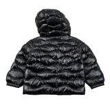 Blauer Giubbino tinta unita con Cappuccio Nero per Neonato 25WBBXC02456X NERO BLAUER 