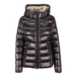 Blauer Giubbino tinta unita con Zip E Cappuccio Nero per Bambina 25WBLGC023911 NERO BLAUER 