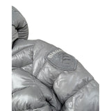 Blauer Giubbino tinta unita con Zip E Cappuccio Grigio per Bambina 25WBLGC02391 GRIGIO BLAUER 