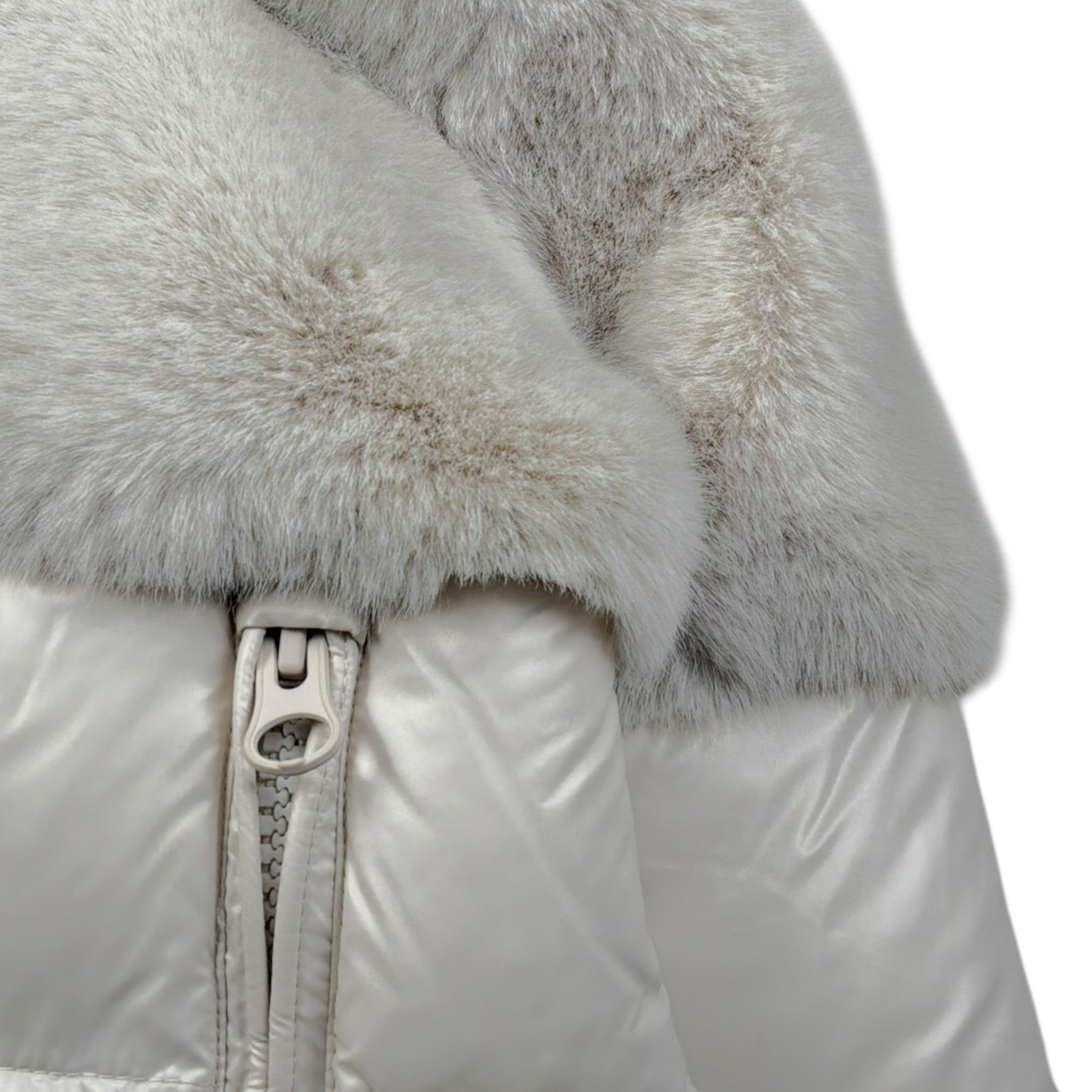 Blauer Giubbino tinta unita con Zip E Cappuccio Beige per Neonata 25WBLGC02411 BEIGE BLAUER 
