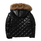 Blauer Giubbino tinta unita con Cappuccio Nero per Bambina 25WBLGC03384 NERO BLAUER 