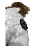 Blauer Giubbino tinta unita con Zip E Cappuccio Bianco per Neonata 25WBLGC03387N BIANCO BLAUER 
