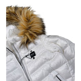 Blauer Giubbino tinta unita con Zip E Cappuccio Bianco per Bambino 25WBLGK03381 BIANCO BLAUER 