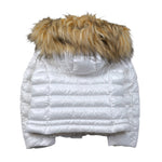 Blauer Giubbino tinta unita con Zip E Cappuccio Bianco per Neonato 25WBLGK03381N BIANCO BLAUER 