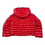Blauer Giubbino tinta unita con Zip E Cappuccio Rosso per Neonato 25WBLKC02426X ROSSO BLAUER 