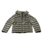 Blauer Giubbino tinta unita con Zip E Cappuccio Verde per Bambino 25WBLKC02426XX VERDE BLAUER 