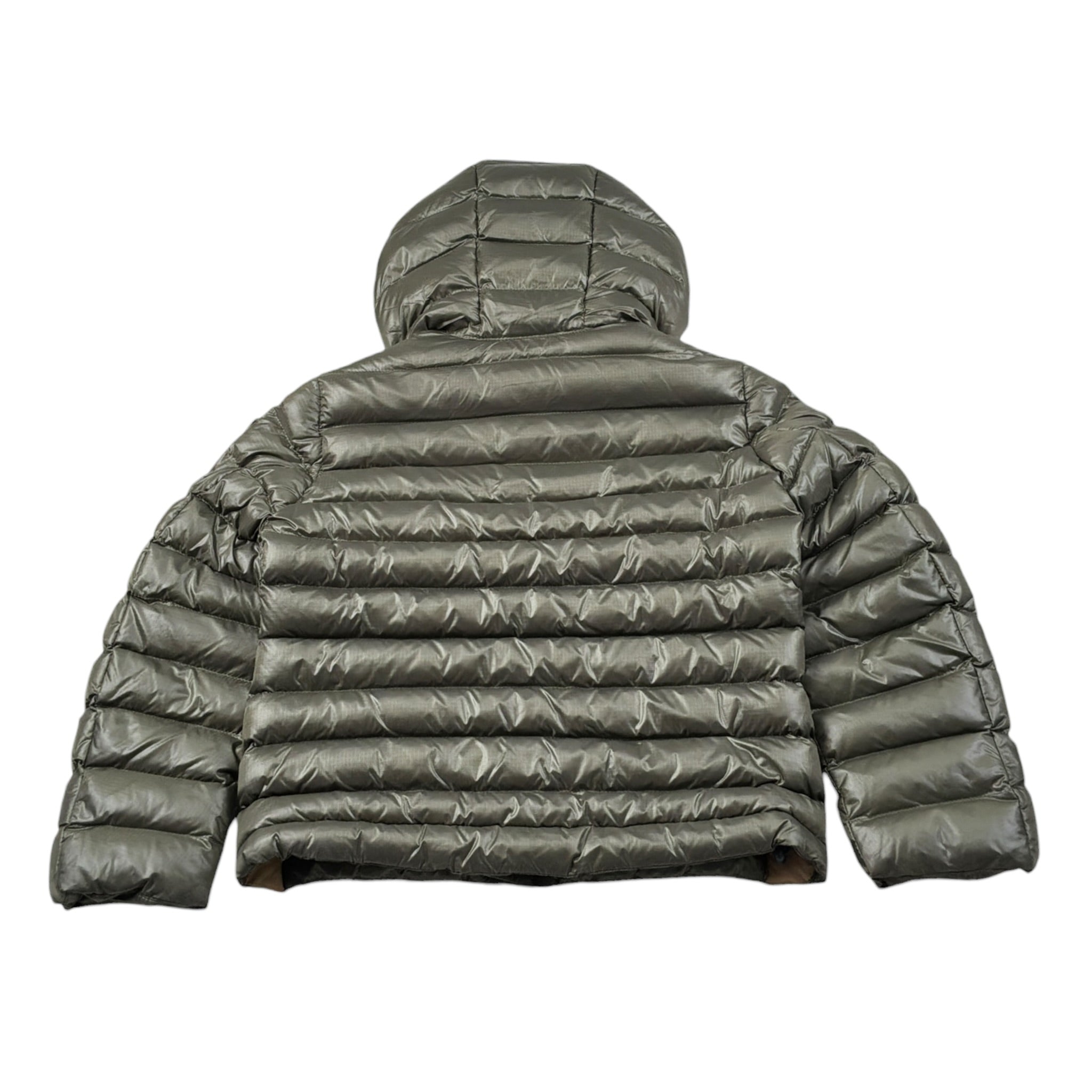 Blauer Giubbino tinta unita con Zip E Cappuccio Verde per Bambino 25WBLKC02426XX VERDE BLAUER 