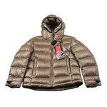 Blauer Giubbino tinta unita con Zip E Cappuccio Beige per Bambino 25WBLKC02427 BEIGE BLAUER 