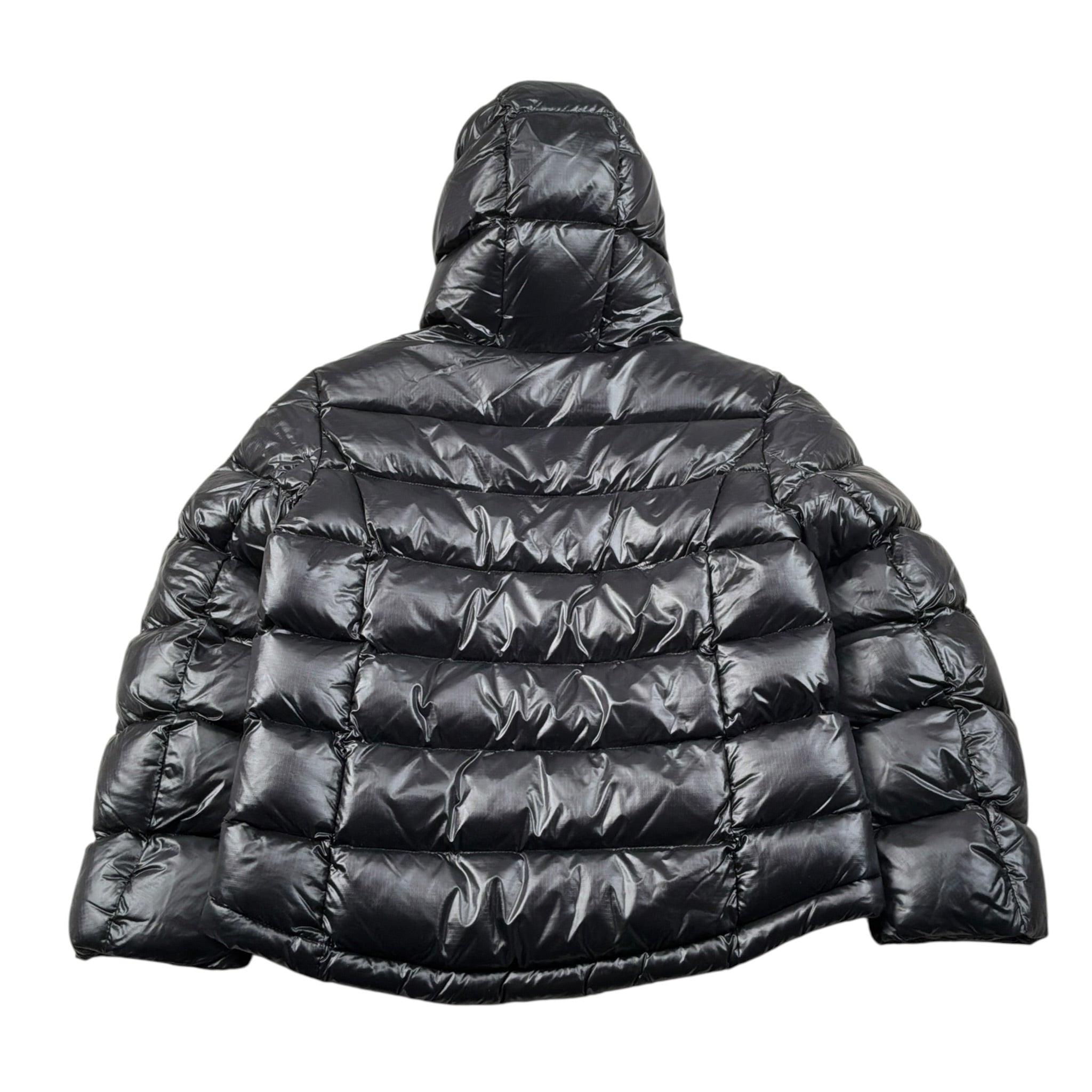 Blauer Giubbino tinta unita con Zip E Cappuccio Nero per Bambino 25WBLKC02427 NERO BLAUER 