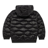 Blauer Giubbino tinta unita con Zip E Cappuccio Nero per Bambino 25WBLKC02429 NERO BLAUER 