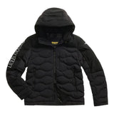 Blauer Giubbino tinta unita con Zip E Cappuccio Nero per Bambino 25WBLKC02451J NERO BLAUER 