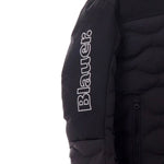 Blauer Giubbino tinta unita con Zip E Cappuccio Nero per Neonato 25WBLKC02451 NERO BLAUER 