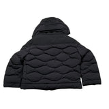 Blauer Giubbino tinta unita con Zip E Cappuccio Nero per Neonato 25WBLKC02451X NERO BLAUER 