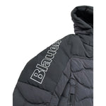 Blauer Giubbino tinta unita con Zip E Cappuccio Nero per Neonato 25WBLKC02451X NERO BLAUER 