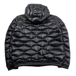 Blauer Giubbino tinta unita con Zip E Cappuccio Nero per Bambino 25WBLKC03438 NERO BLAUER 