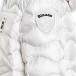 Blauer Giubbino tinta unita con Zip E Cappuccio Bianco per Bambino 25WBLKC03438X BIANCO BLAUER 