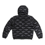 Blauer Giubbino tinta unita con Zip E Cappuccio Nero per Bambino 25WBLKC03438X NERO BLAUER 