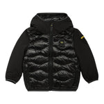 Blauer Giubbino tinta unita con Cappuccio Nero per Bambino 25WBLKC08440 NERO BLAUER 