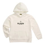 Blauer Felpa tinta unita con Cappuccio E Stampa Bianco per Bambino 25WBLKF08478 BIANCO BLAUER 