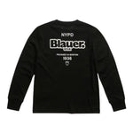 Blauer Shirt tinta unita con Stampa Nero per Neonato 25WBLKH02477 NERO BLAUER 