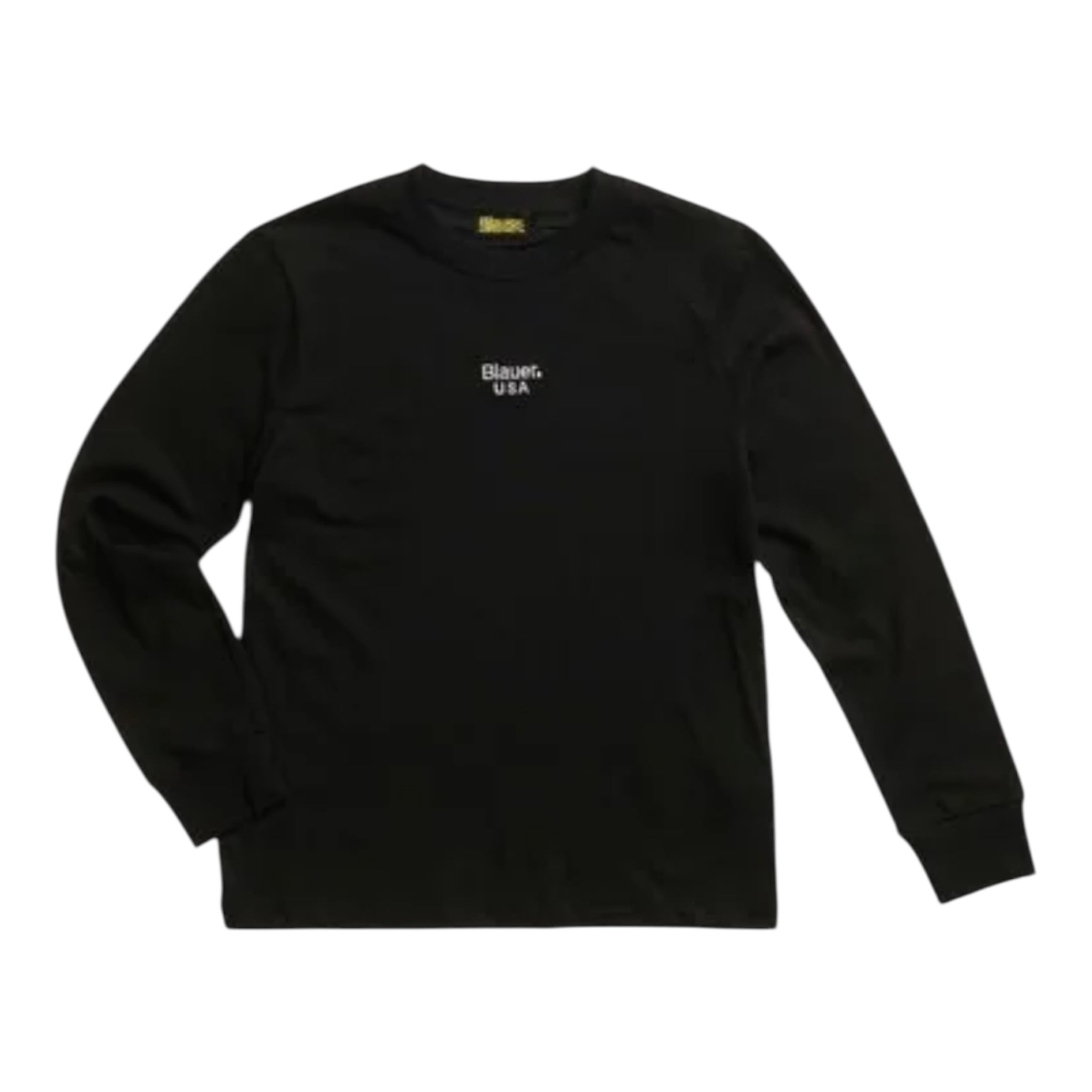 Blauer Shirt tinta unita con Stampa Nero per Neonato 25WBLKH02477 NERO BLAUER 
