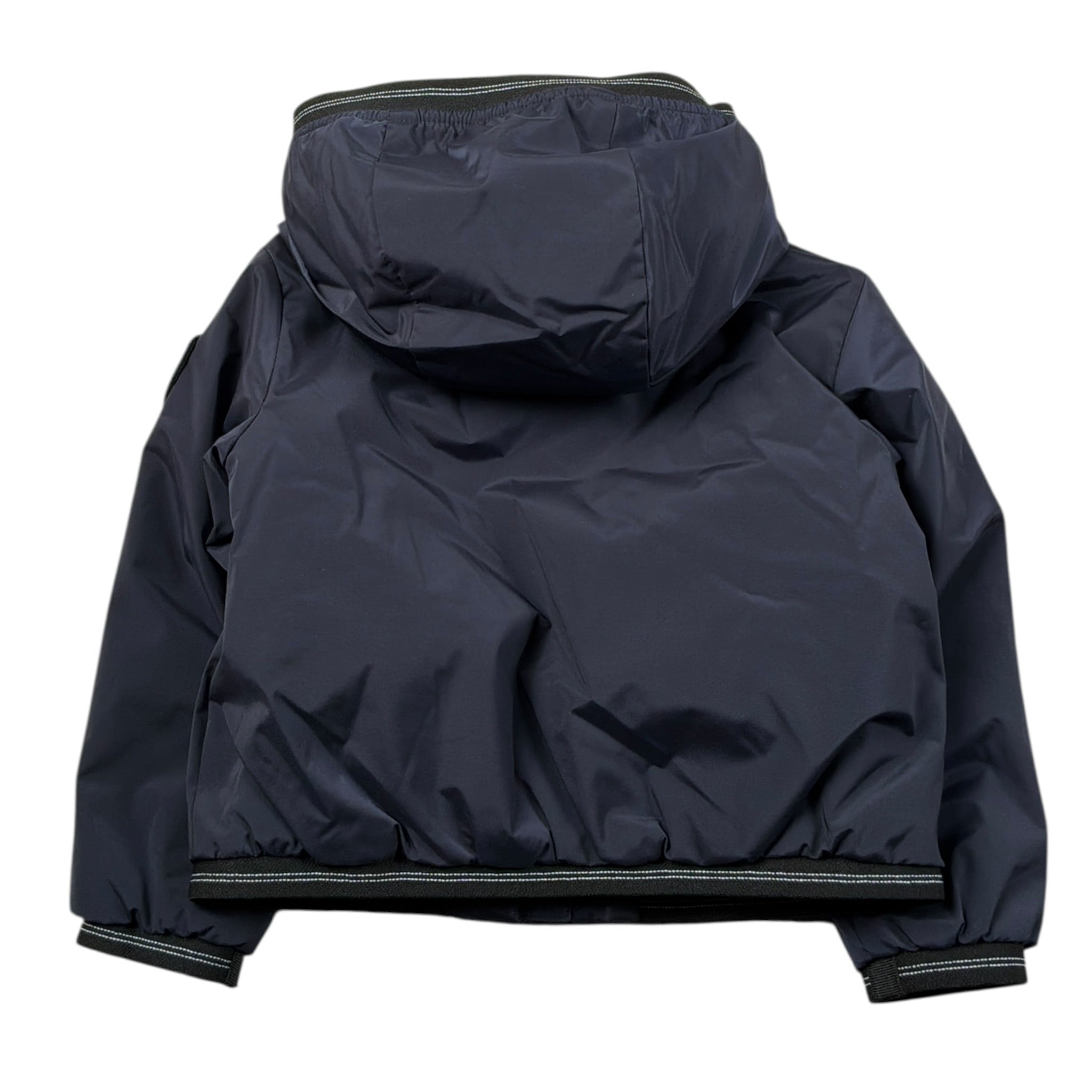 Blauer Giubbino tinta unita con Zip E Cappuccio Blu per Neonato EDITHM BLU BLAUER 