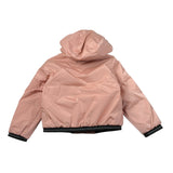 Blauer Giubbino tinta unita con Zip E Cappuccio Rosa per Neonata EDITH ROSA BLAUER 