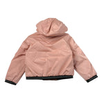 Blauer Giubbino tinta unita con Zip E Cappuccio Rosa per Neonata EDITH ROSA BLAUER 