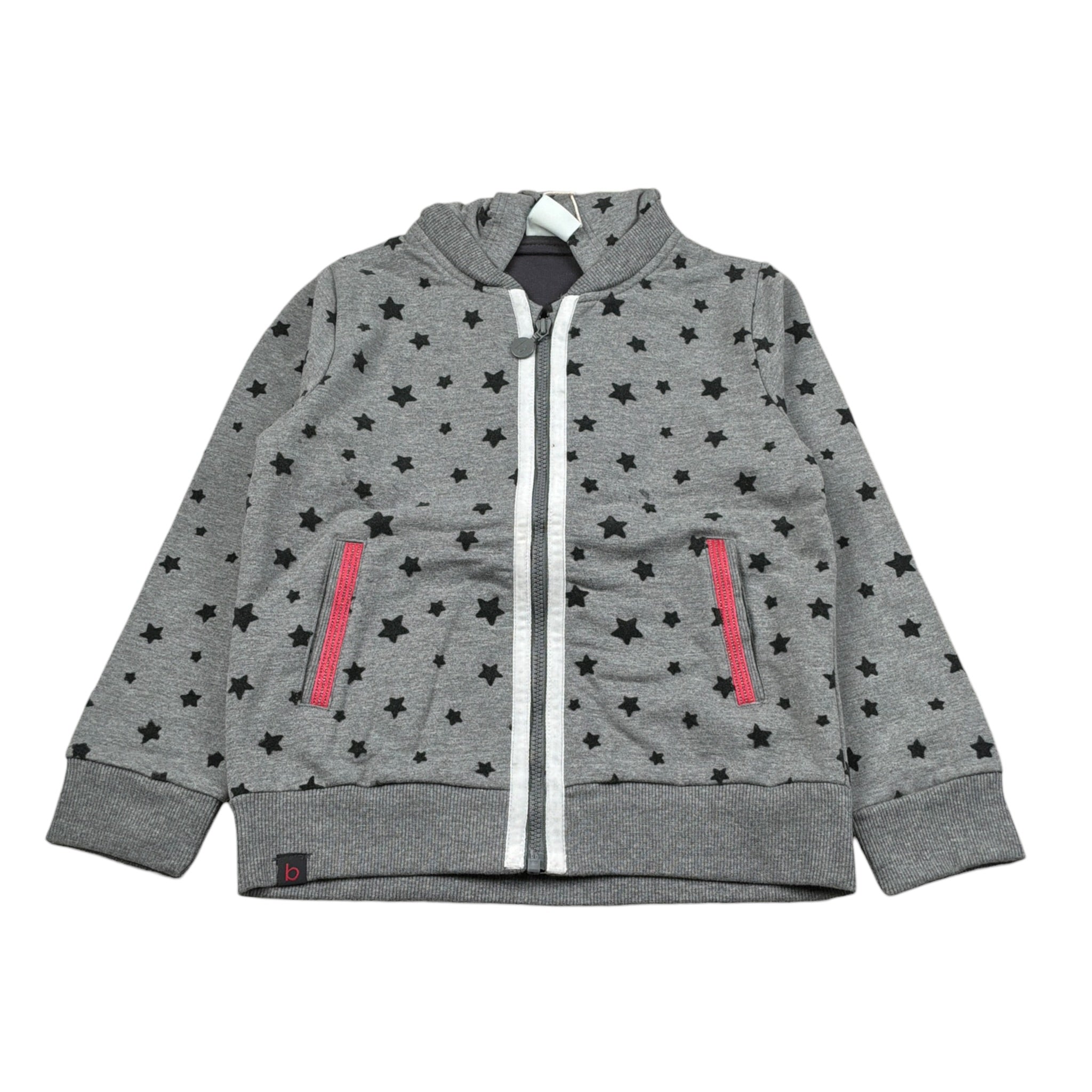 Boboli Felpa con Zip E Cappuccio tinta unita Grigio per Bambina 214143 GRIGIO BOBOLI 