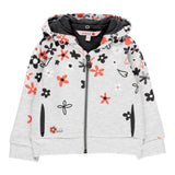 Boboli Felpa con Zip E Cappuccio tinta unita Grigio per Bambina 228125 GRIGIO BOBOLI 