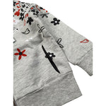Boboli Felpa con Zip E Cappuccio tinta unita Grigio per Bambina 228125 GRIGIO BOBOLI 
