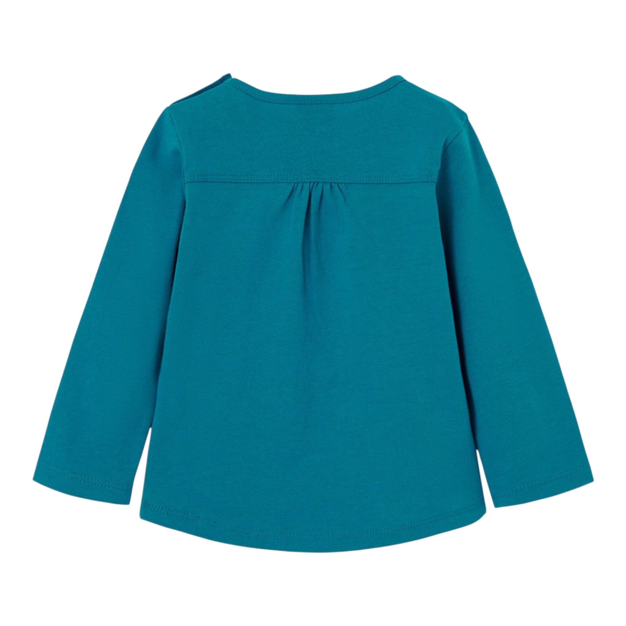 Boboli Shirt Girocollo tinta unita con Stampa Petrolio per Neonata 235033 PETROLIO BOBOLI 