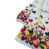 Boboli Abito Manica Lunga tinta unita con Stampe Bianco per Neonata 238014N BIANCO BOBOLI 