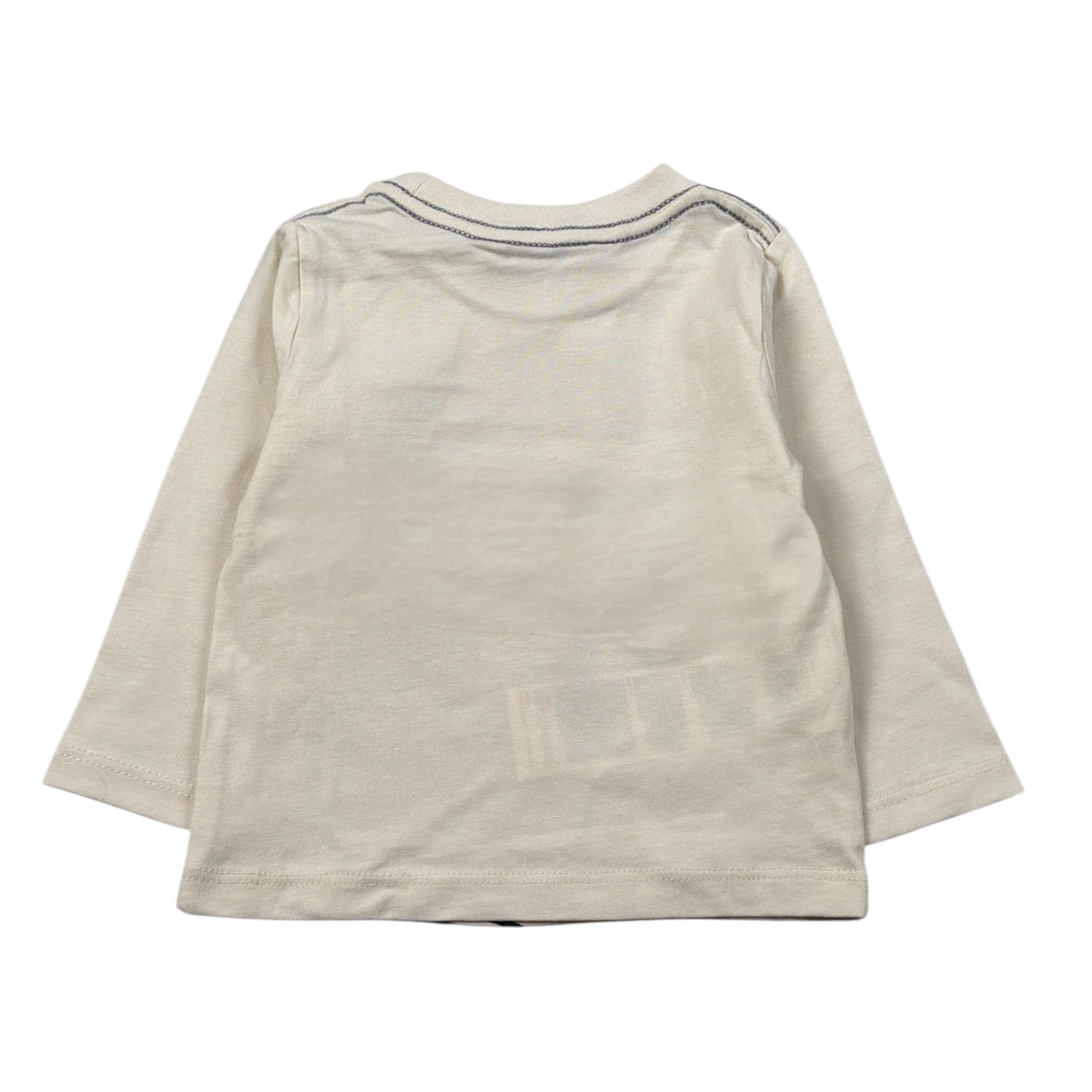 Boboli Shirt Girocollo tinta unita con Stampa Beige per Neonato 331052 BEIGE BOBOLI 