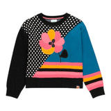 Boboli Maglia Girocollo Stampa Fantasia Multicolor per Bambina 415189 MULTICOLOR BOBOLI 