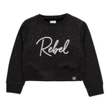 Boboli Felpa Chiusa Girocollo tinta unita Nero per Bambina 433178 NERO BOBOLI 
