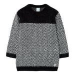 Boboli Abito Manica Lunga Stampa Fantasia Nero per Bambina 437082 NERO BOBOLI 