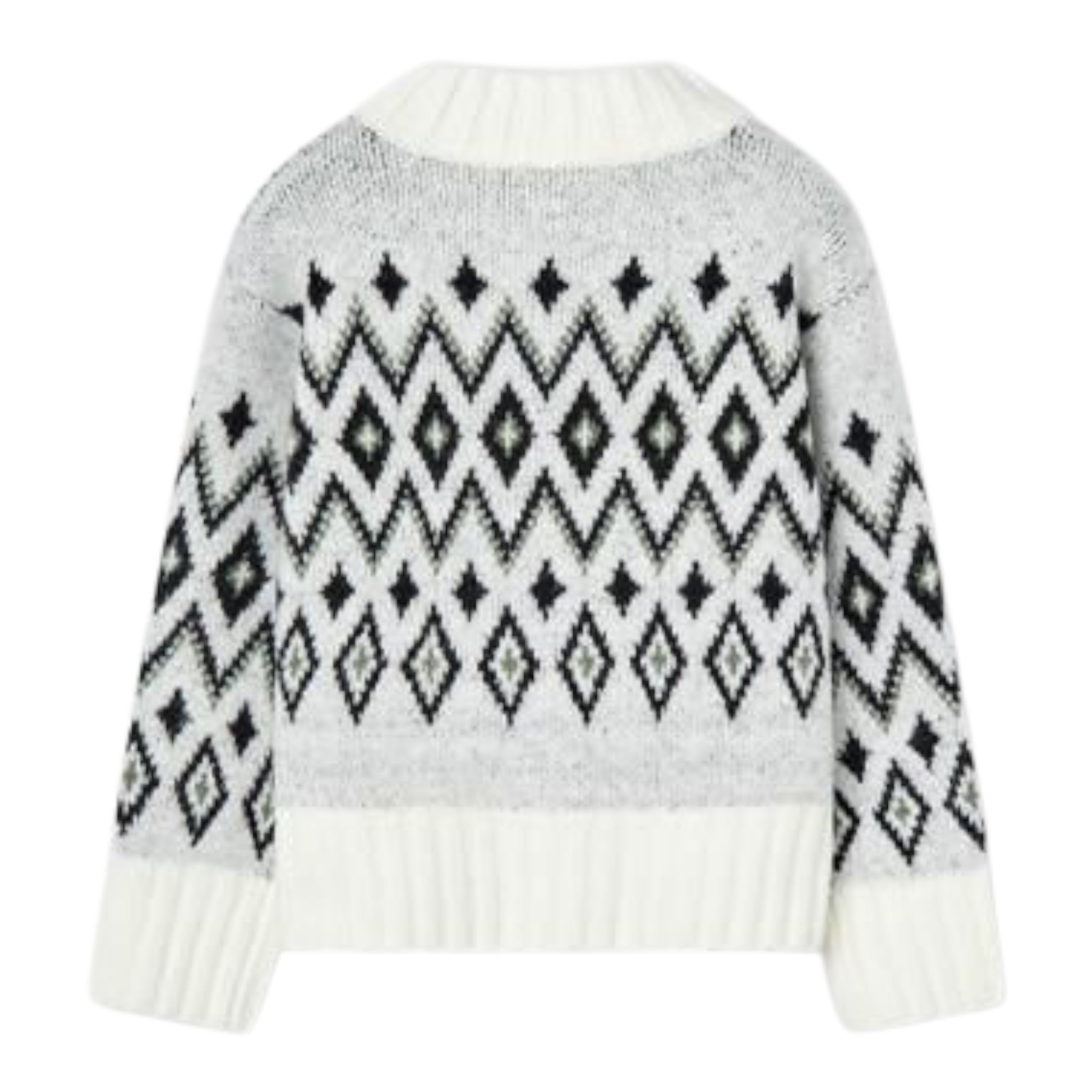 Boboli Maglia Mezzocollo tinta unita Panna per Bambina 437161 PANNA BOBOLI 