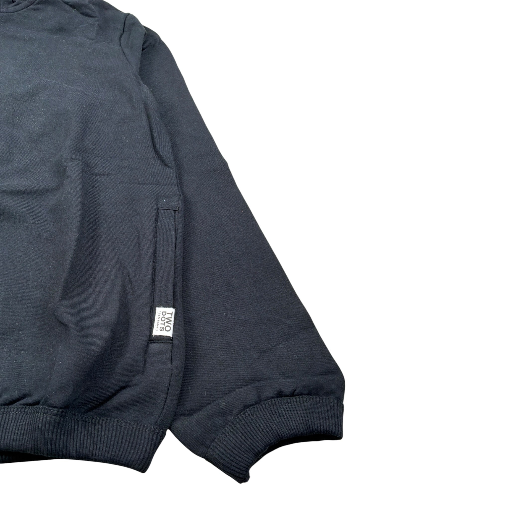 Boboli Felpa Xon Zip E Cappuccio tinta unita Nero per Bambina 437206 NERO BOBOLI 